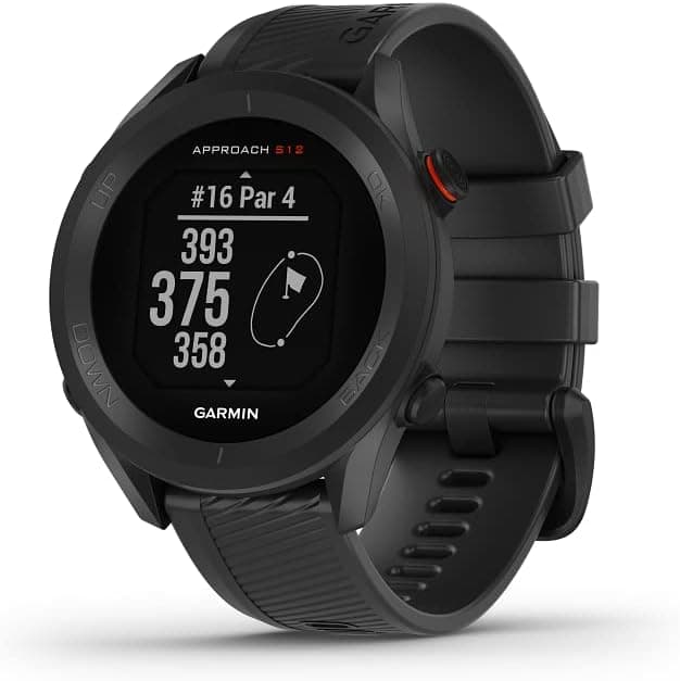Garmin Approach S12 43 mm MIP Noir GPS (Satellite)