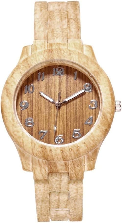 Montres pour hommes montre homme montre quartz haut de gamme grain de bois mode numérique bois hommes