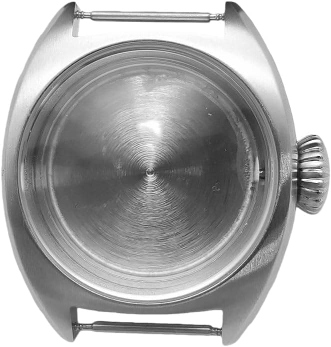 36mm Vintage Coussin Montre Mod Boîtier - Adapté pour Mouvement NH35 NH36, Acier Inoxydable Argent DIY Montre Modification Kit pour Seiko