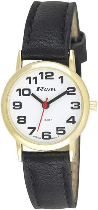 Ravel - Montre Bracelet Unisexe Facile à Lire avec de Gros Chiffres