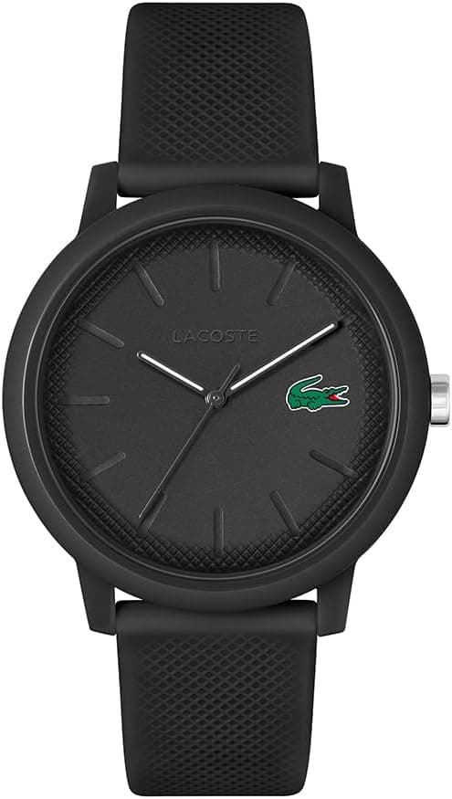 Lacoste Montre Analogique à Quartz pour Homme ou Femme de la Collection Lacoste.12.12. avec Un élégant Bracelet en Silicone à Texture Petit piqué