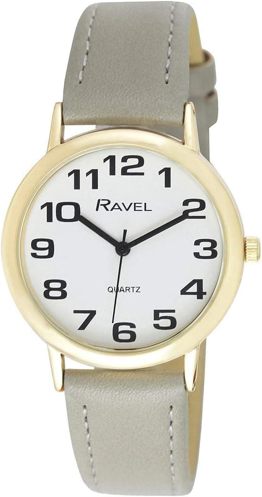 Ravel - Montre Bracelet Unisexe Facile à Lire avec de Gros Chiffres