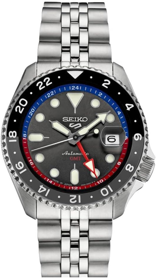 SEIKO 5 Sports SKX GMT Automatic Grey Dial Men's Watch SSK019