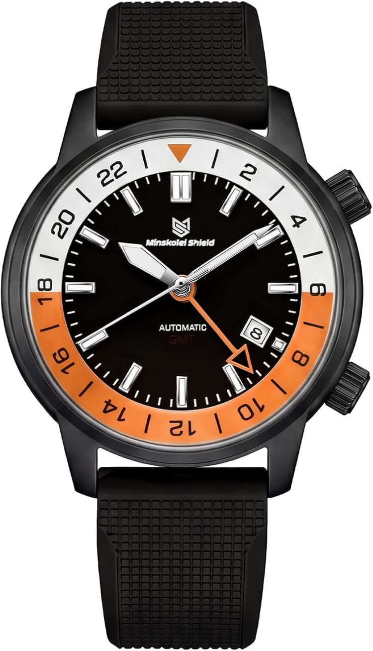 GMT GMT Montre automatique pour homme Double fuseau horaire 42 mm Acier inoxydable Étanche 100 m