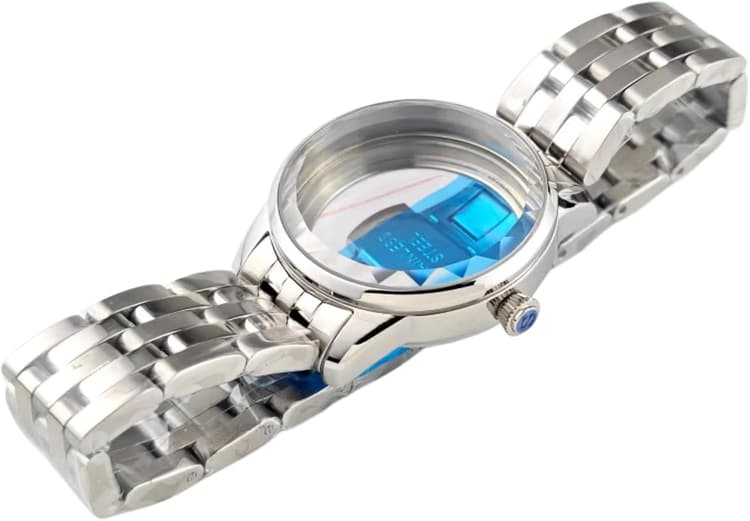 Set Boîtier Montre Couple 33mm 39.5mm Bracelet Acier INOX Verre Minéral Bombé Mouvement NH35 NH36 Modding pour Seiko Presage “Cocktail Time”