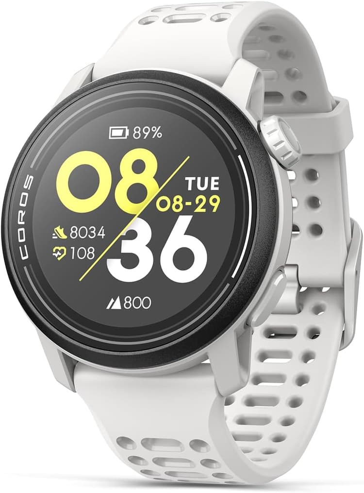 COROS Pace 3 Montre GPS de sport, légère et Confortable, 17 Jours d'autonomie, montre de sport GPS Double fréquence, Fréquence Cardiaque, Navigation, Suivi du Sommeil, Course à Pied (Silicon Blanc)