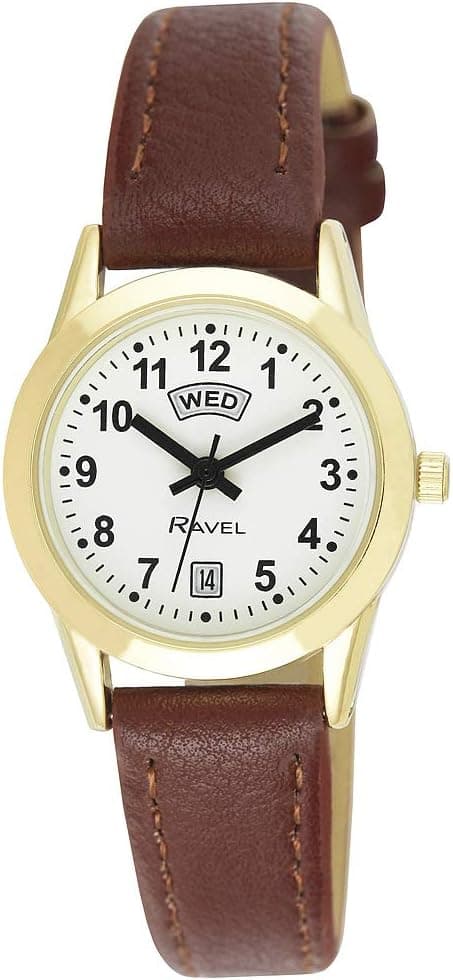 Ravel - Montre Calendrier Jour et Date Unisexe - Quartz Analogique - R0706