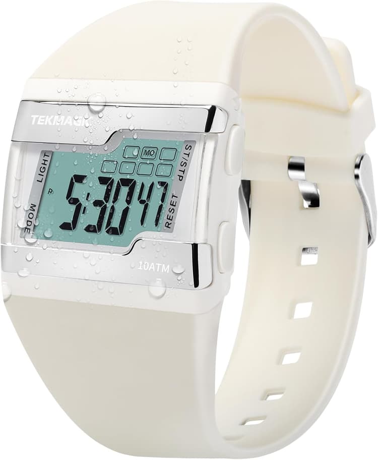 Digital Swimming Diving Wristwatch 10 ATM Waterproof with Multiple Functions of Lap Stopwatch, Alarm Clock, Calendar and Backlight