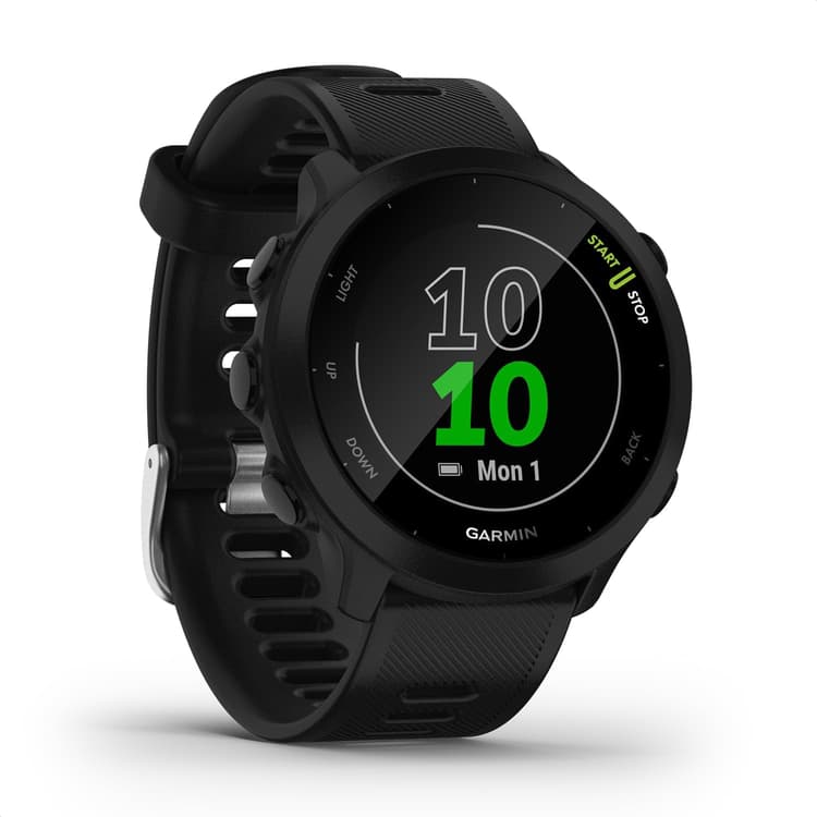 Garmin Forerunner 55 - Montre GPS Multi-activités Running avec Fonctions d’Entrainement Coach et Cardio au Poignet – Noire