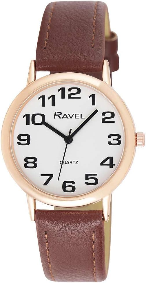 Ravel - Montre Bracelet Unisexe Facile à Lire avec de Gros Chiffres