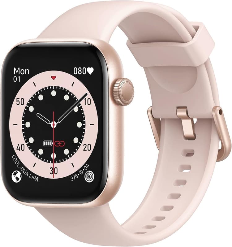 AcclaFit Montre Connectée Homme Femme avec Appels Bluetooth, Écran 1.85" HD Smartwatch Sport (140+ Modes), Cardiofréquencemètre, SpO2, Moniteur de Sommeil, Podomètre Étanche IP68 pour Android iOS