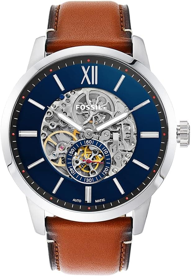 Fossil Townsman Watch for Men, Automatic Three Hand Movement with Stainless Steel Or Leather Strap