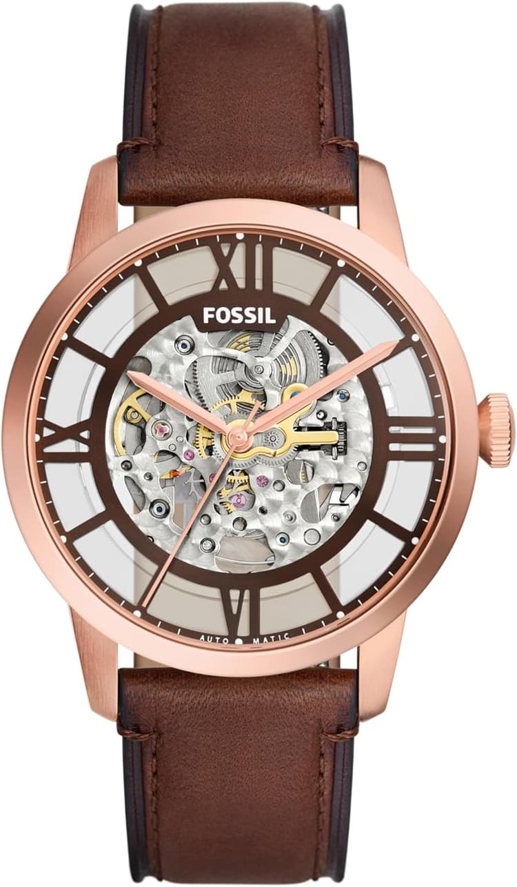 Fossil Men's Watch, Townsman Automatic Stainless Steel Watch for Men