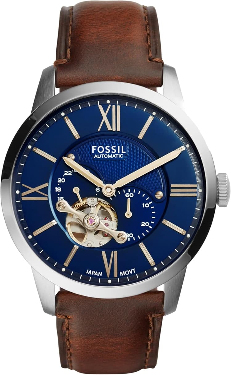Fossil Men's Watch, Townsman Automatic Stainless Steel Watch for Men