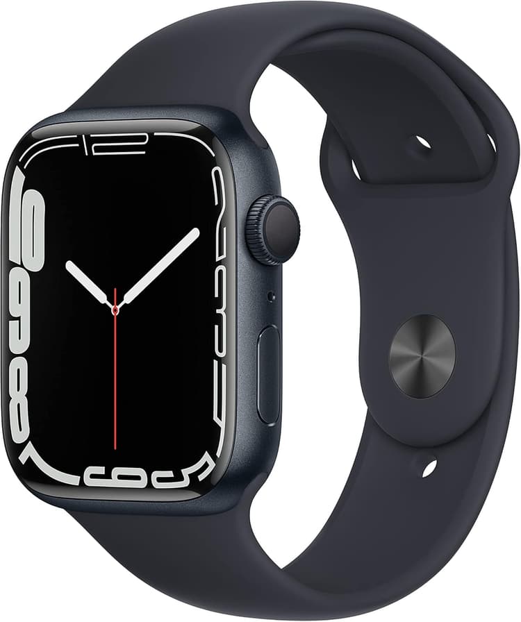 Apple Watch Series 7 (GPS, 45MM) Boîtier en Aluminium Minuit avec Bracelet Sport Minuit (Reconditionné)