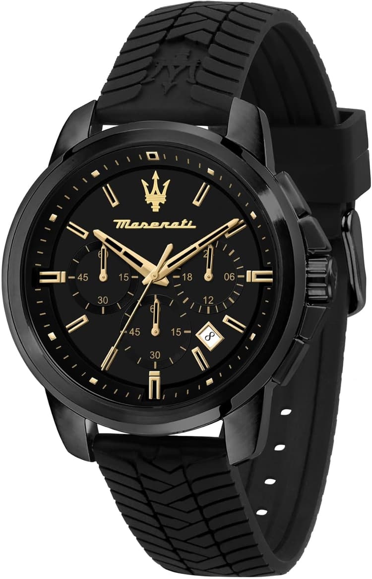 Maserati Montre pour Homme, Collection Successo, en Acier, Silicone, avec Bracelet en Silicone - R8871621011