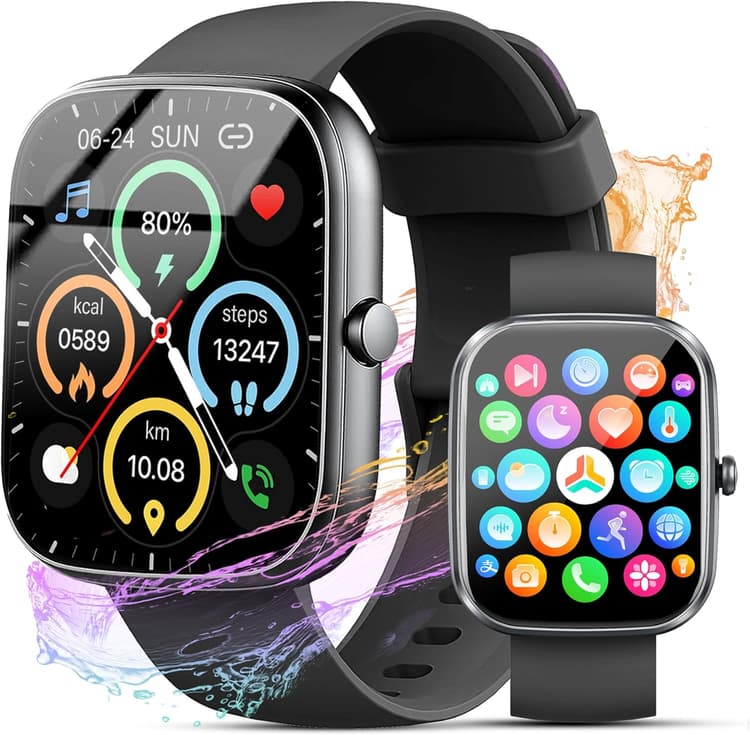 Smart Watch for Men Women (Answer/Make Call), 2026 New 1.91" HD SmartWatch, Fitness Watch with 120+ Sport Modes, IP68 Waterproof, Pedometer, Heart Rate/Sleep Monitor, Activity Tracker for Android iOS