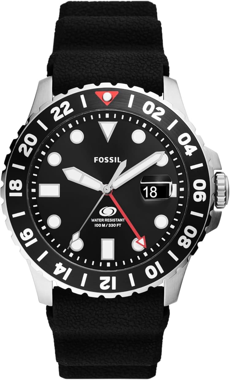 Fossil Men's Watch, Blue Quartz Stainless Steel Dive-Inpired Watch for Men