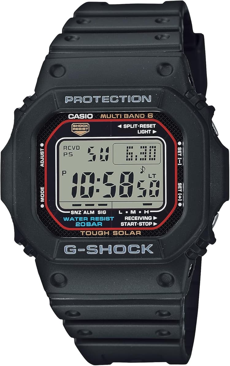 Casio G-Shock GW-M5610U-1 Men's Solar Black Resin Sport Watch