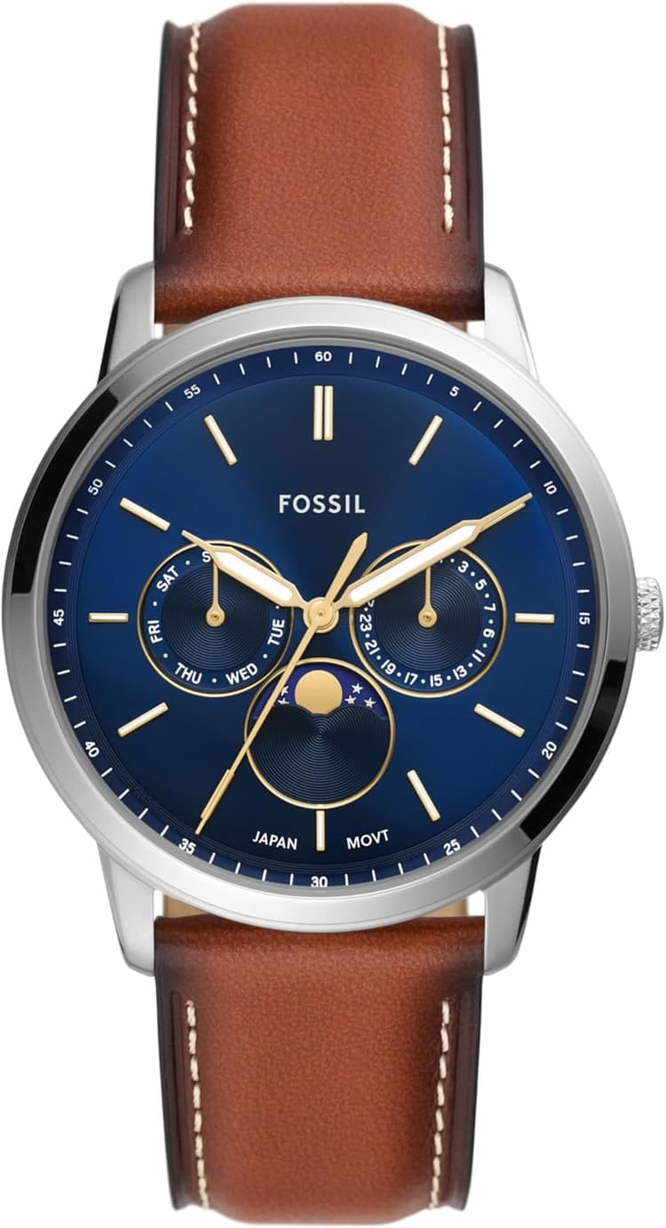 Fossil Men's Watch, Neutra Quartz Stainless Steel Chronograph Watch for Men