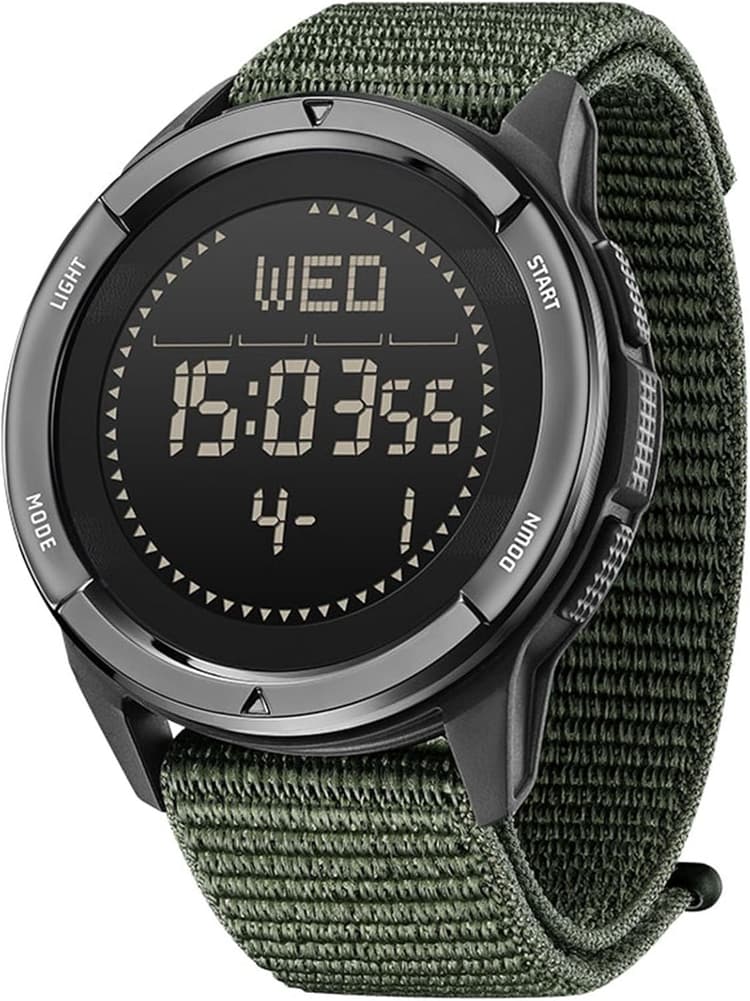 findtime Montre Militaire Homme Commando pour Homme Montre de Sport,Calendrier,Réveil, Chronomètre, Podomètre Montre Numérique Étanche 50ATM Cadran，Coloré
