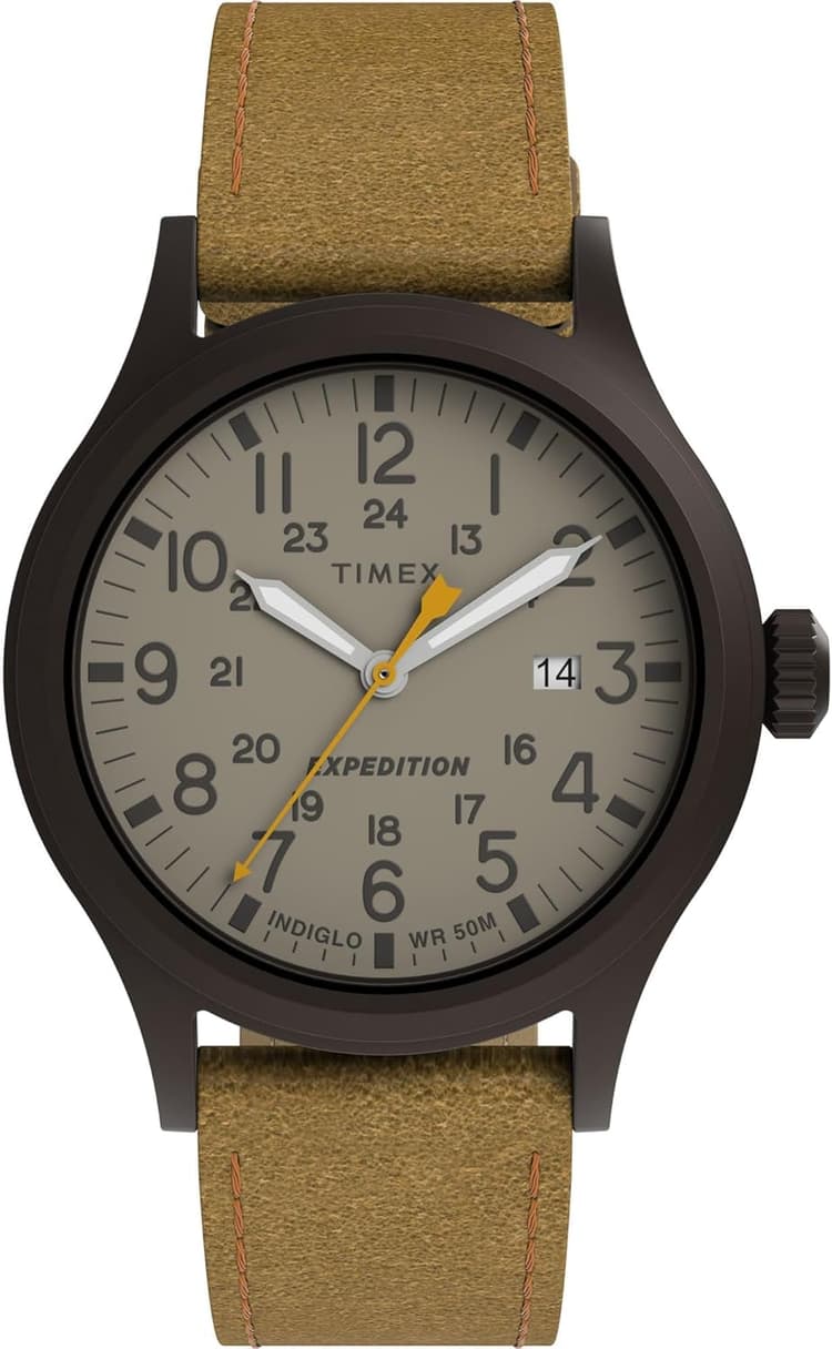 Timex Expedition Scout 40mm Men’s Analog Watch | Luminous Hands | Durable Comfortable Adjustable Strap | 24 Hour Time | Rugged Outdoor Watch | 50M Water Resistance