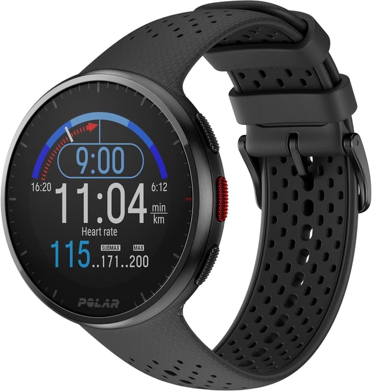 Polar Pacer Pro - Montre Sport GPS Avancée, Cardiofréquencemètre au Poignet, Montre Intelligente pour Hommes et Femmes, Montre pour Entraînement de Running, Suivi du Sommeil et Bracelet d'activité