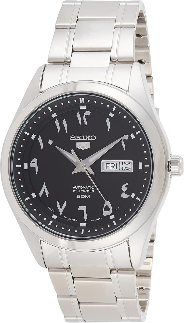SEIKO 5 Automatic Black Eastern Arabic Dial Men's Watch SNKP21J1