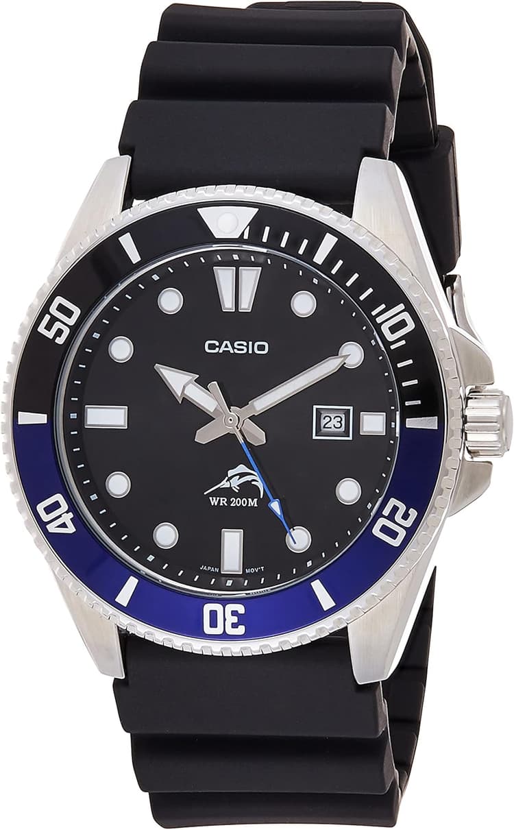 Casio MDV106-1AV 200 M WR Montre de plongée pour Homme Noir