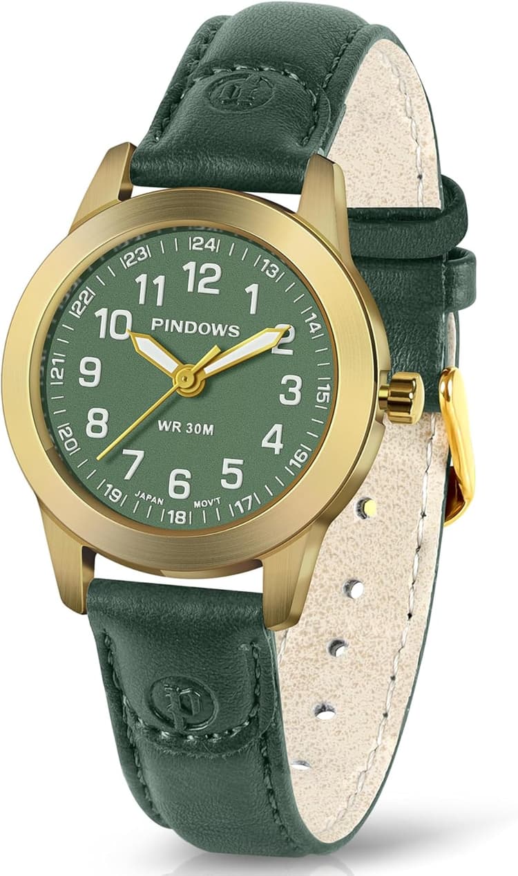 Montre pour Femme Montres Analogiques à Quartz Mini Montre Habillée Femme Cadran Facile Étanche Bracelet en Cuir Style Classique Décontractée et élégante Montres-Bracelets pour Femme