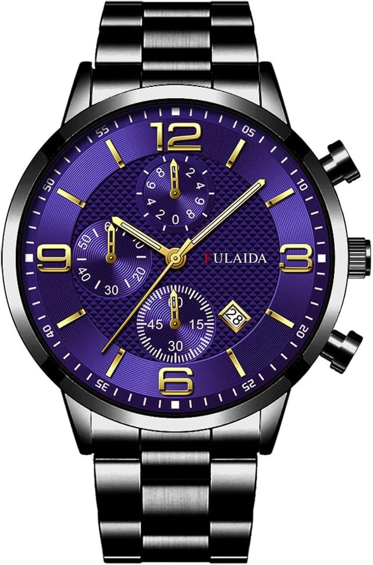 Gw-5000u Montre à quartz analogique pour homme Boîtier en acier inoxydable