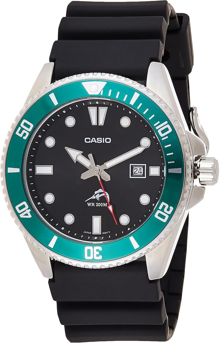 Casio MDV106-1AV 200 M WR Montre de plongée pour Homme Noir