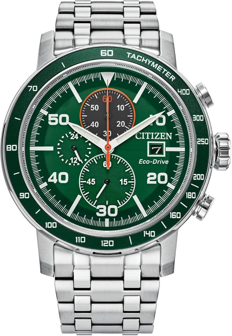 Citizen Men's Eco-Drive Weekender Brycen Chronograph Watch Stainless Steel Case