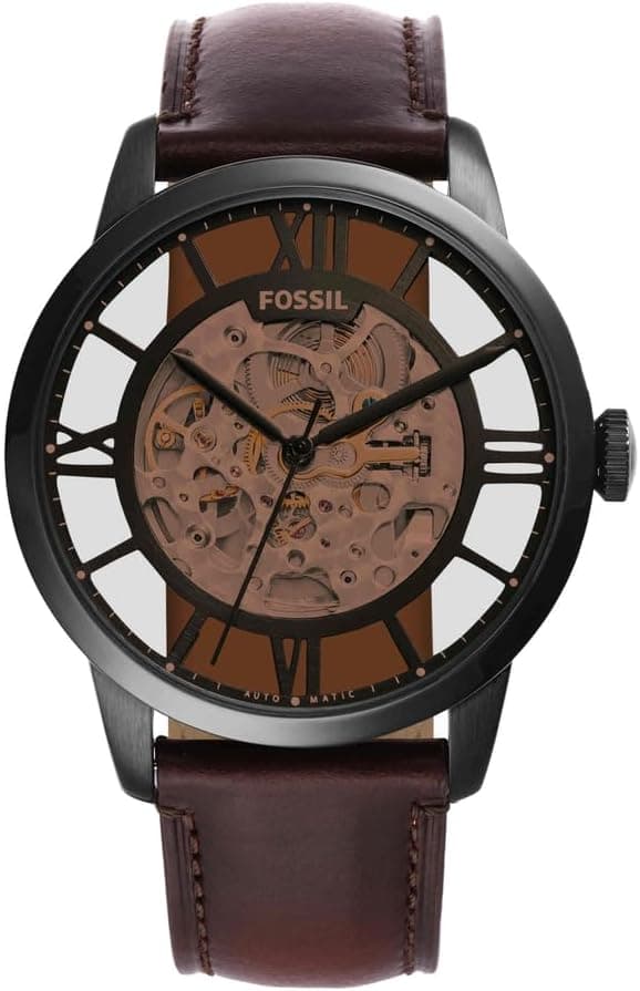 Fossil Townsman Watch for Men, Automatic Three Hand Movement with Stainless Steel Or Leather Strap