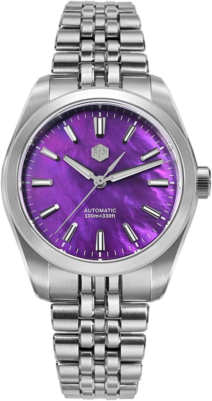 San Martin Men Watch SN0144, 9015 Automatic Mechanical Movement Sapphire Glass 10 Bar Diving Watch for Men