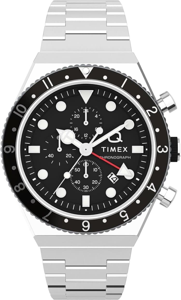 Timex Montre Chronographe pour Homme Q GMT Chrono