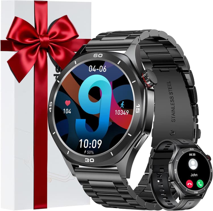 MEGALITH Montre Homme Connectée Sport: 1.52 HD Fitness 113+ Sportifs Modes Montre Intelligente - Appel Bluetooth IP67 Etanche Smartwatch