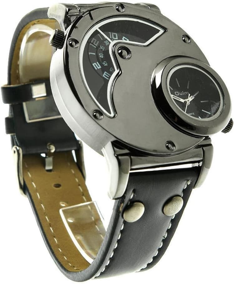 New Russian Aviator Pilot Army Military Sports Quartz Mens Wrist Watch Dual Time