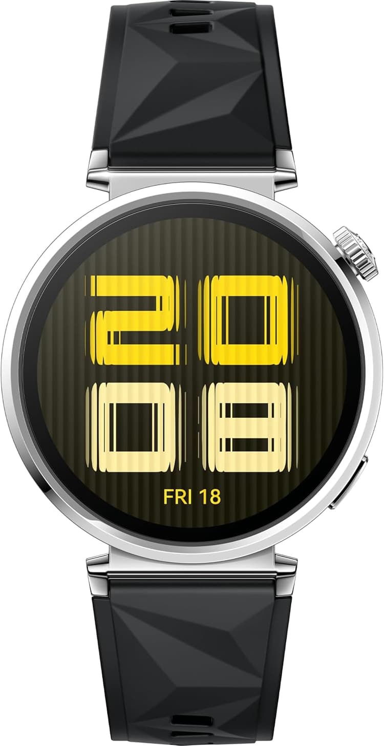 Huawei Montre Intelligente Watch GT 5 de 41 mm, Design Tranchant, Toute Nouvelle Course à Pied et Cyclisme, Suivi de santé, jusqu'à 7 Jours d'autonomie, Compatible avec iOS et Android, Noir